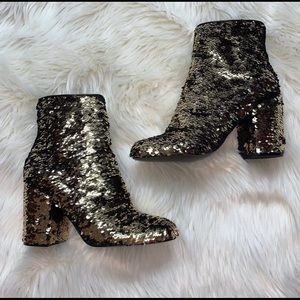 NEW WITH BOX Steve Madden Sequin Georgia Bootie